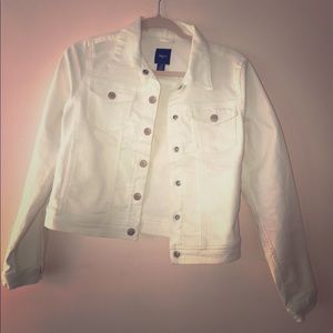 White jean jacket